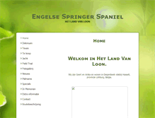 Tablet Screenshot of engelsespringerspaniel.be